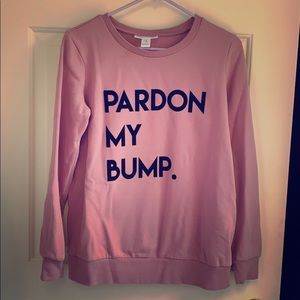 Motherhood maternity crew neck sweatshirt